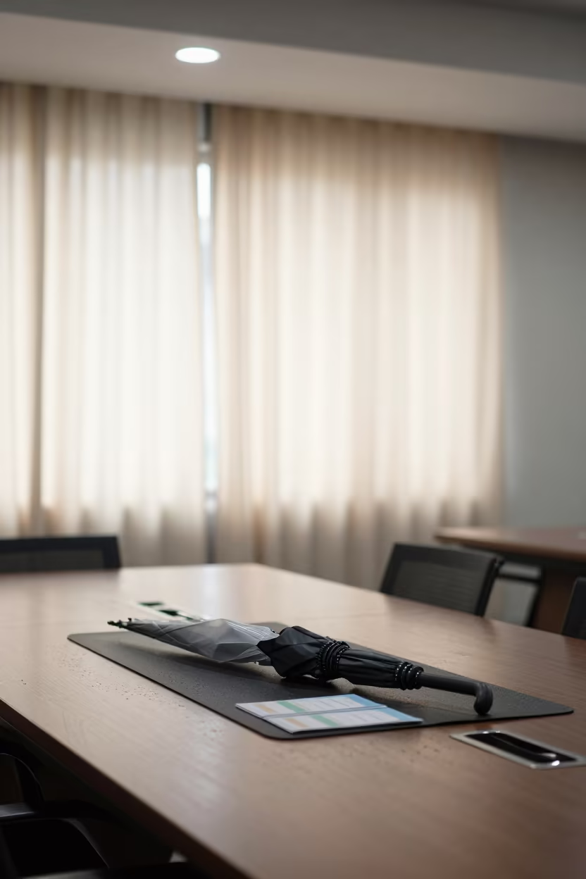 Umbrella Drying Mat in Surabaya Conference Room in inside a conference room in Surabaya