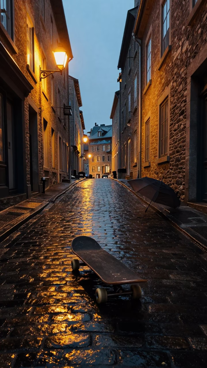Umbrella in Quebec City in in Quebec City, Quebec, Canada