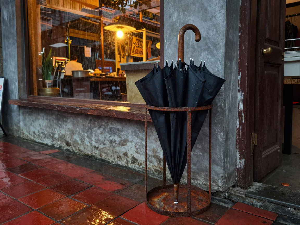 Umbrella Stand in Yogyakarta in in Yogyakarta, Indonesia