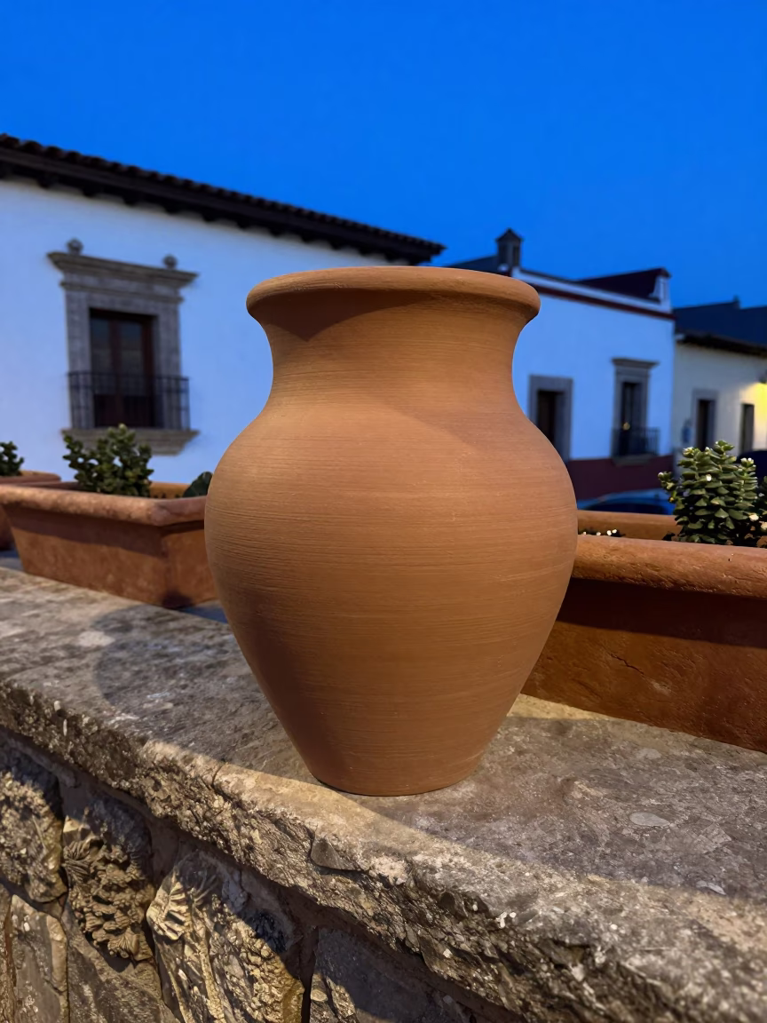 Unglazed Clay Pot in Oaxaca in in Oaxaca, Mexico