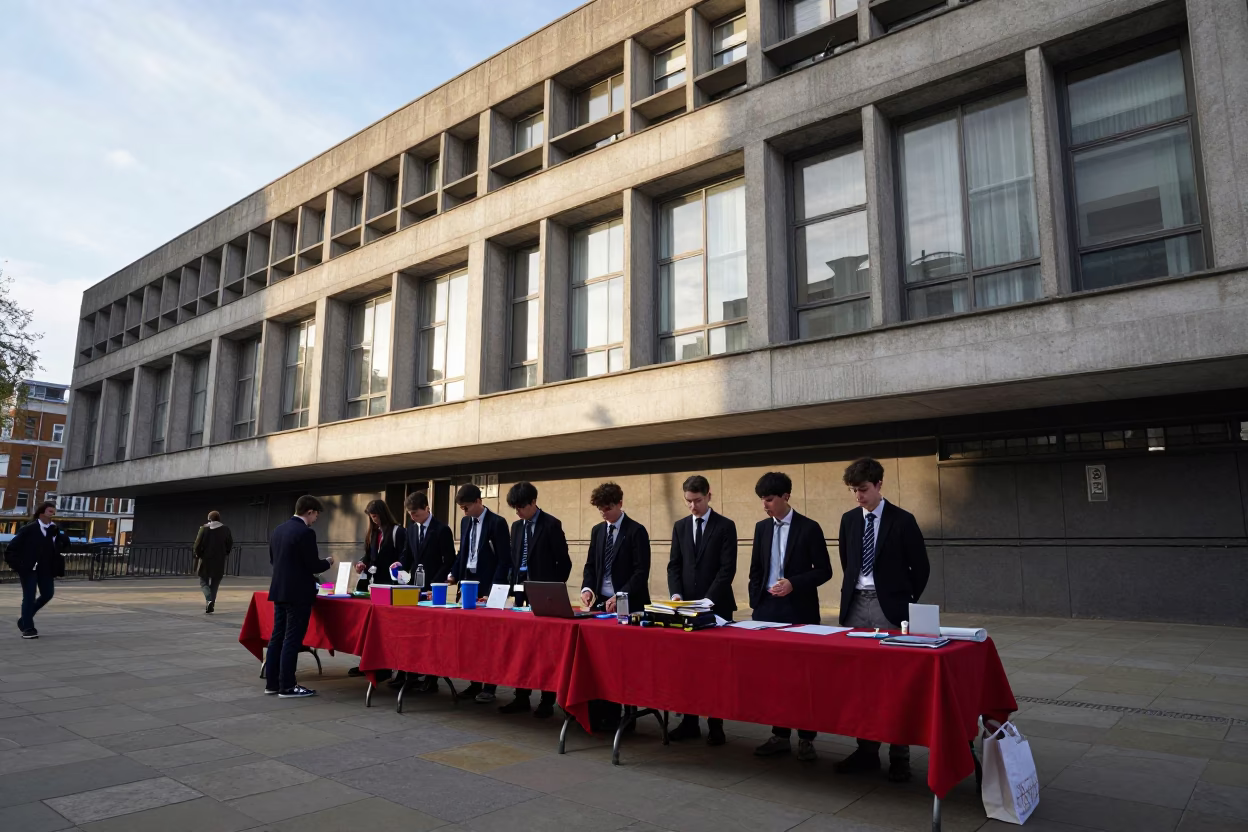 University Building in London at The Late Afternoon Light in in London, United Kingdom