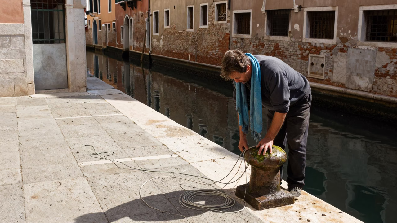 Untangling Line in Venice in in Venice, Italy