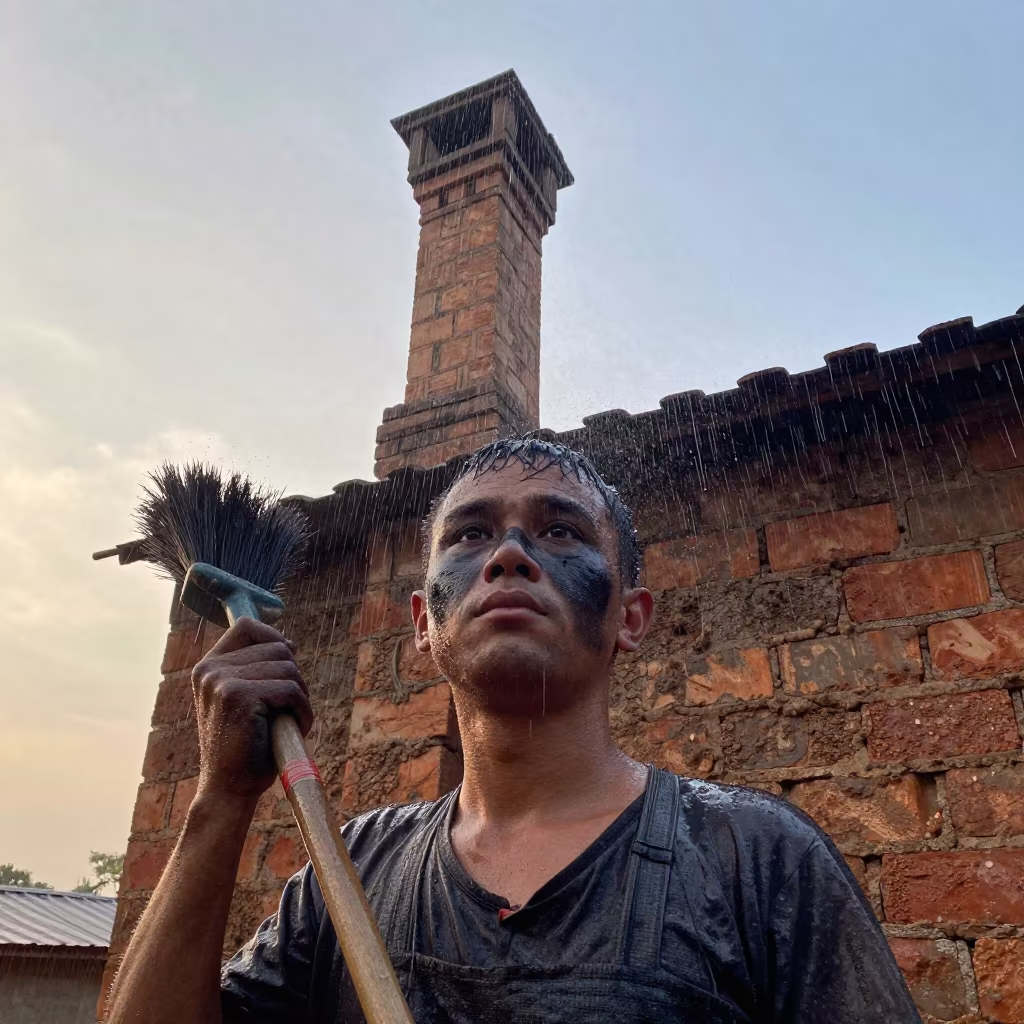 Upward Rain Chimney Sweep Kosti Dawn in in Kosti