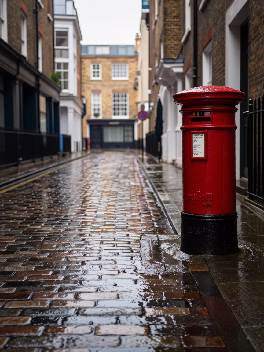 Urban Alley in London in in London, United Kingdom