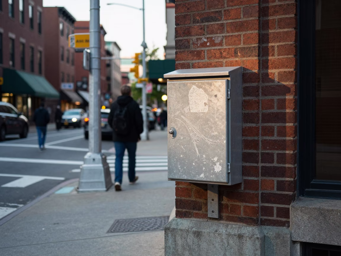 Urban Corner in Boston at The Late Morning Light in in Boston, Massachusetts, United States
