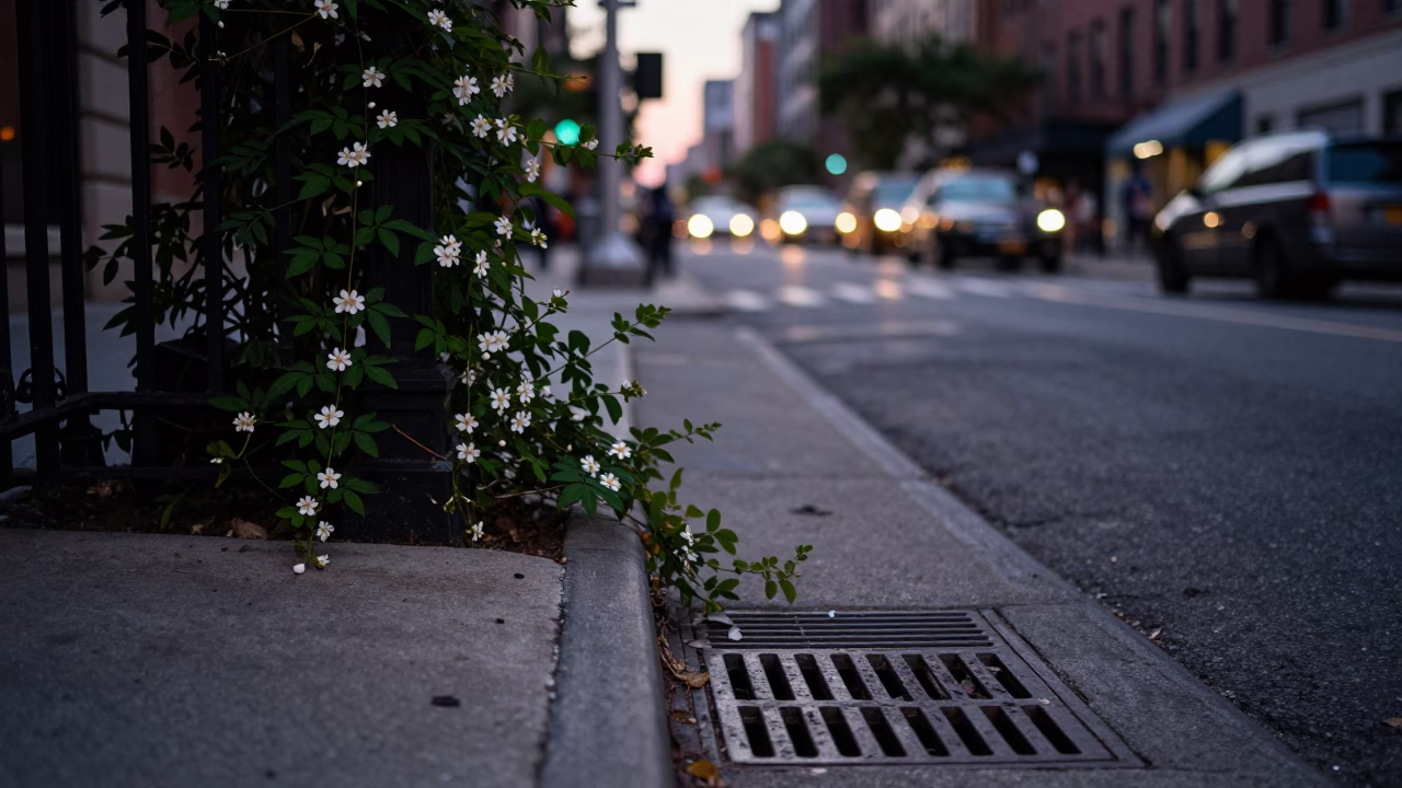 Urban Details in New York at Twilight in in New York, New York, United States