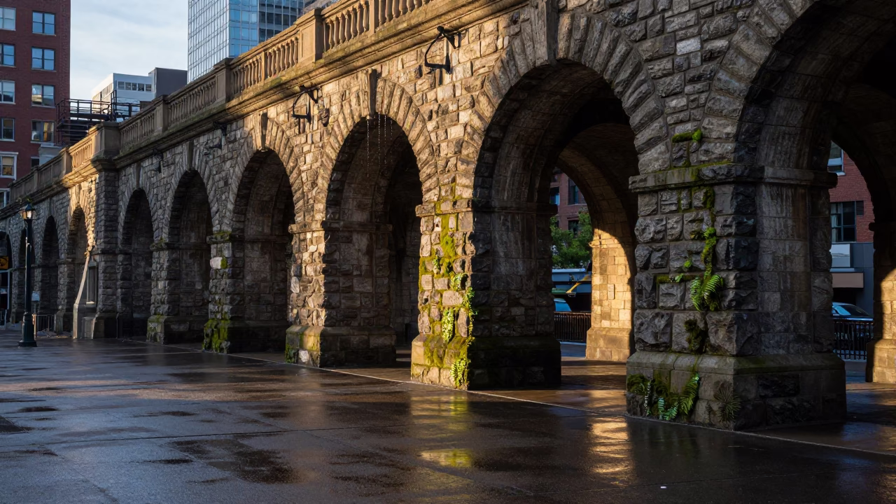 Urban Landscape in Boston at The Late Afternoon Light in in Boston, Massachusetts, United States