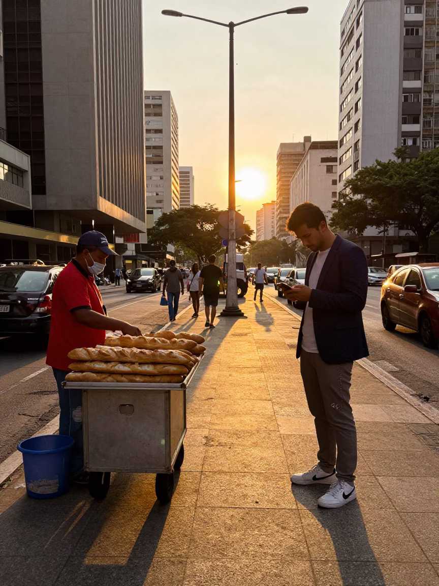 Urban Life And Daily Rhythm in São Paulo in in São Paulo, Brazil