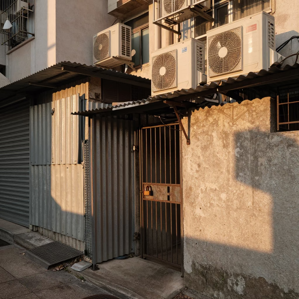 Urban Life in Hong Kong at Golden Hour in in Hong Kong, Hong Kong