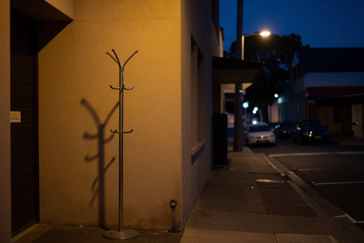 Urban Scene at Midnight Light in Perth in in Perth, Western Australia, Australia