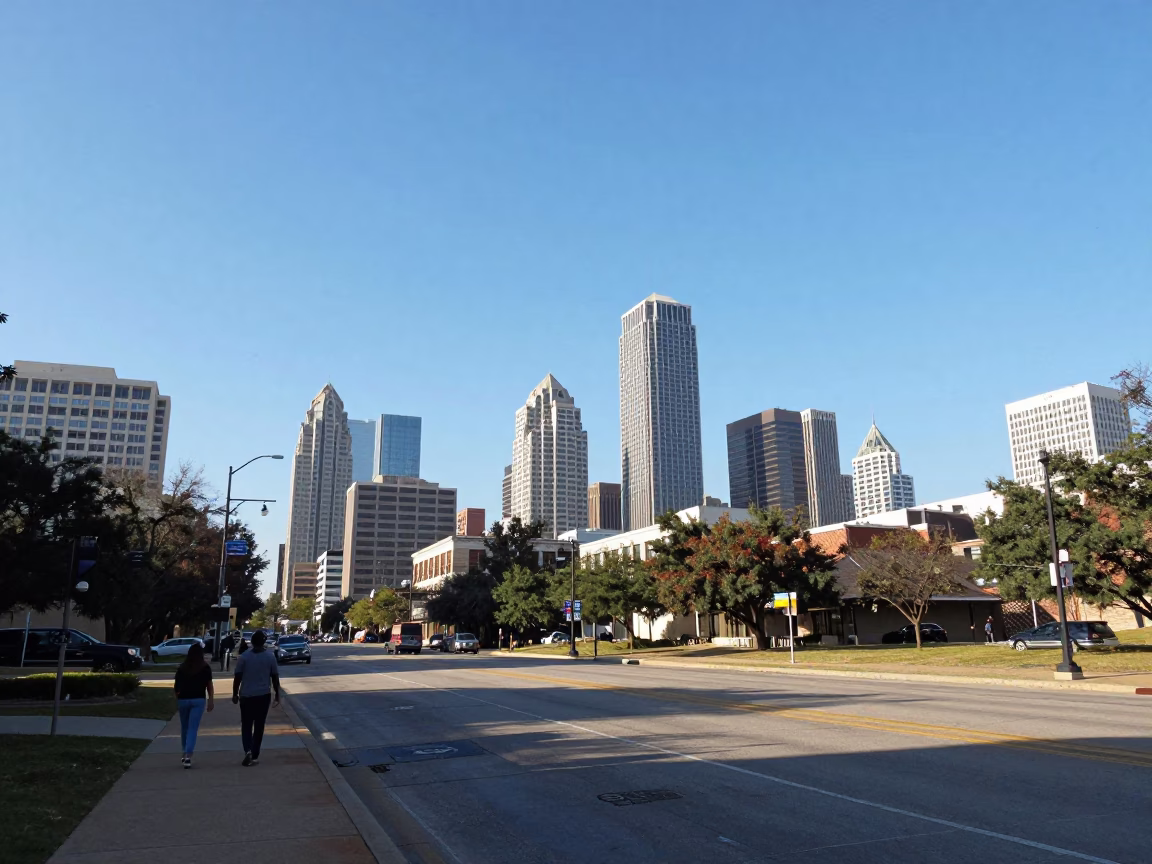 Urban Skyline And Street Life in Austin in in Austin, Texas, United States
