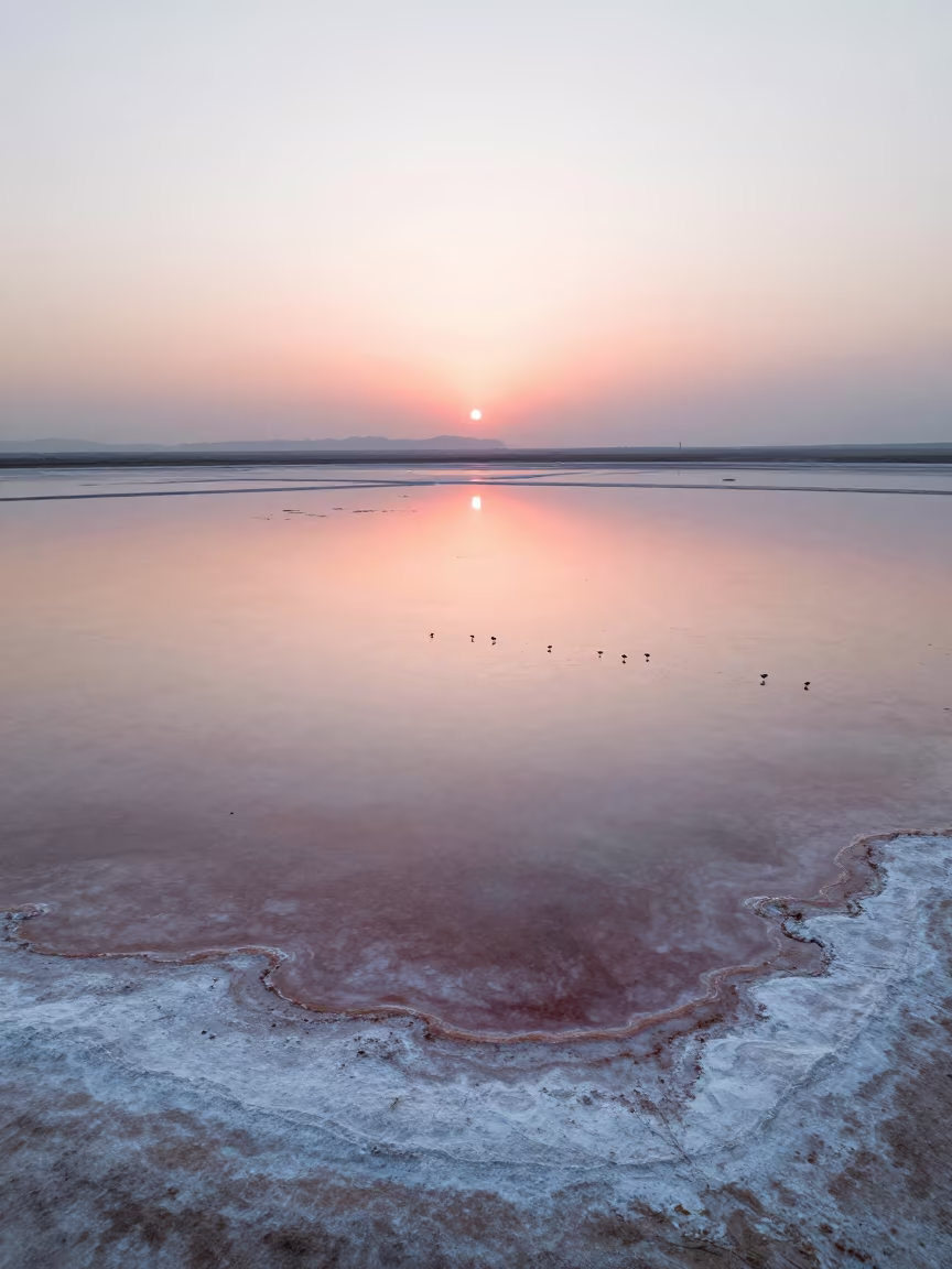 Utah Playa Lake Dawn Reflection Valley Floor in across a wide valley floor in Utah