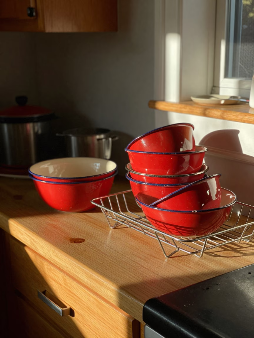 Utensil Crock in Vancouver at The Late Afternoon Light in in Vancouver, British Columbia, Canada