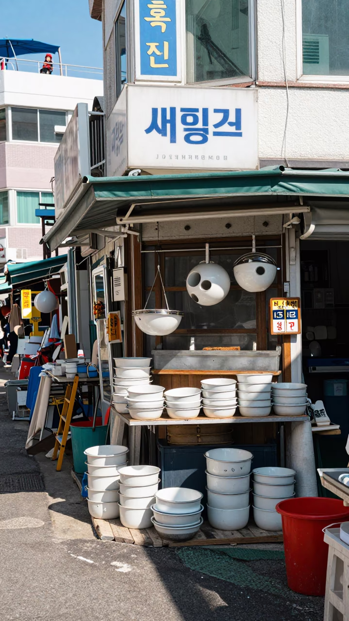 Utility Corner in Busan in in Busan, South Korea