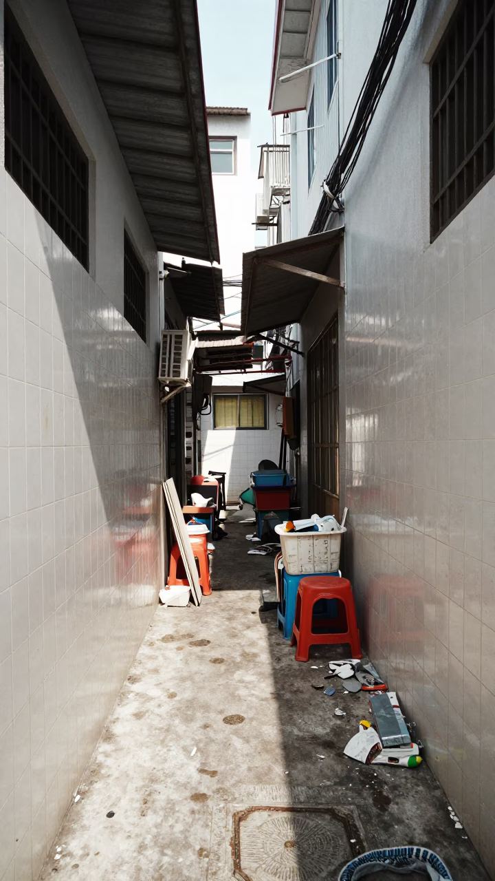 Utility Corridor in Bangkok in in Bangkok, Thailand