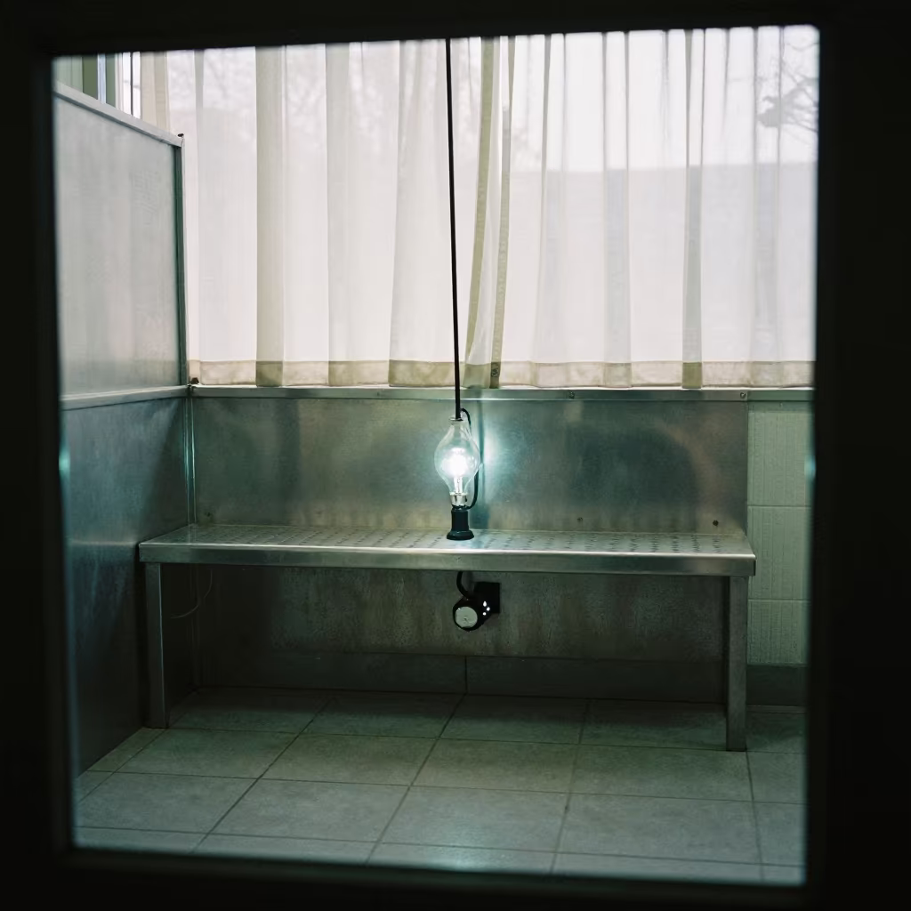 UV Bulb Shelf in Cardiff Dog Wash Afternoon in at a self-serve dog wash station in Cardiff