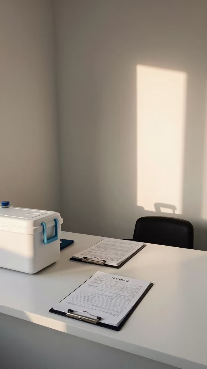 Vaccination Room Clinic Novi Sad Nurse Station in at a nurse station work surface near Novi Sad