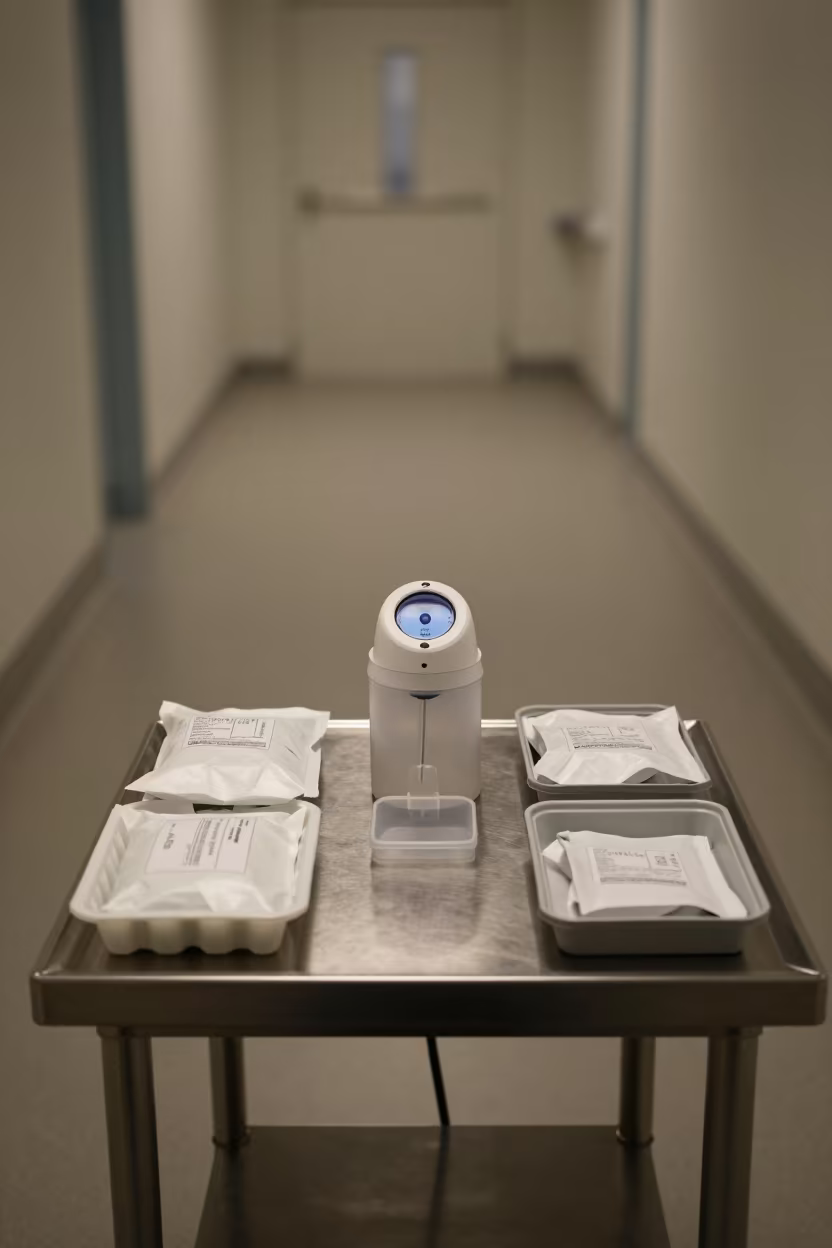 Vaccine Diluent Thaw Timer in Prato Imaging Suite in inside an imaging suite in Prato