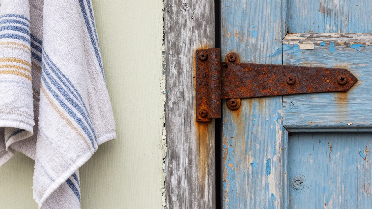 Valparaiso Rusted Iron Hinge in in Valparaiso, Chile