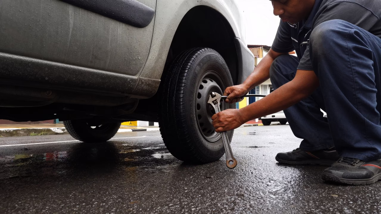 Van Undercarriage in São Paulo in in São Paulo, Brazil