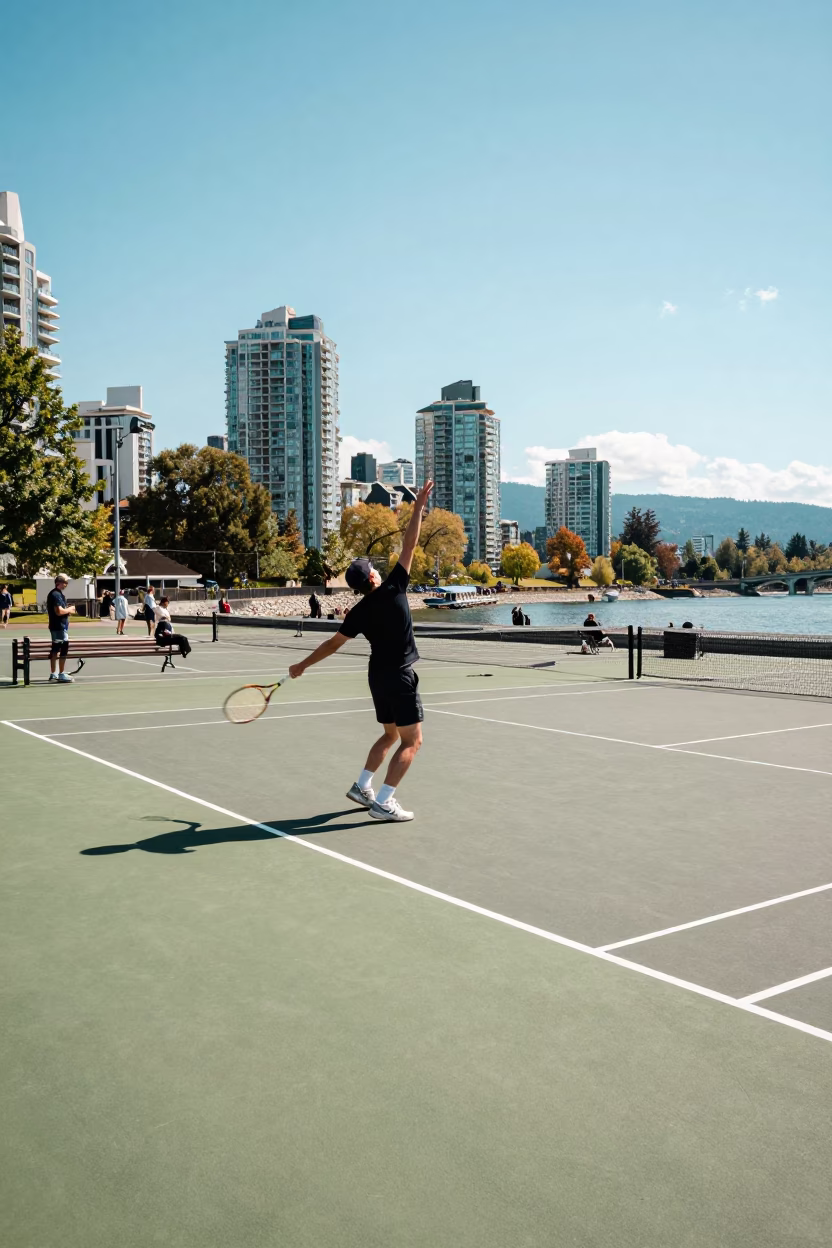 Vancouver Midday Sunlight at Midday Light in in Vancouver, British Columbia, Canada