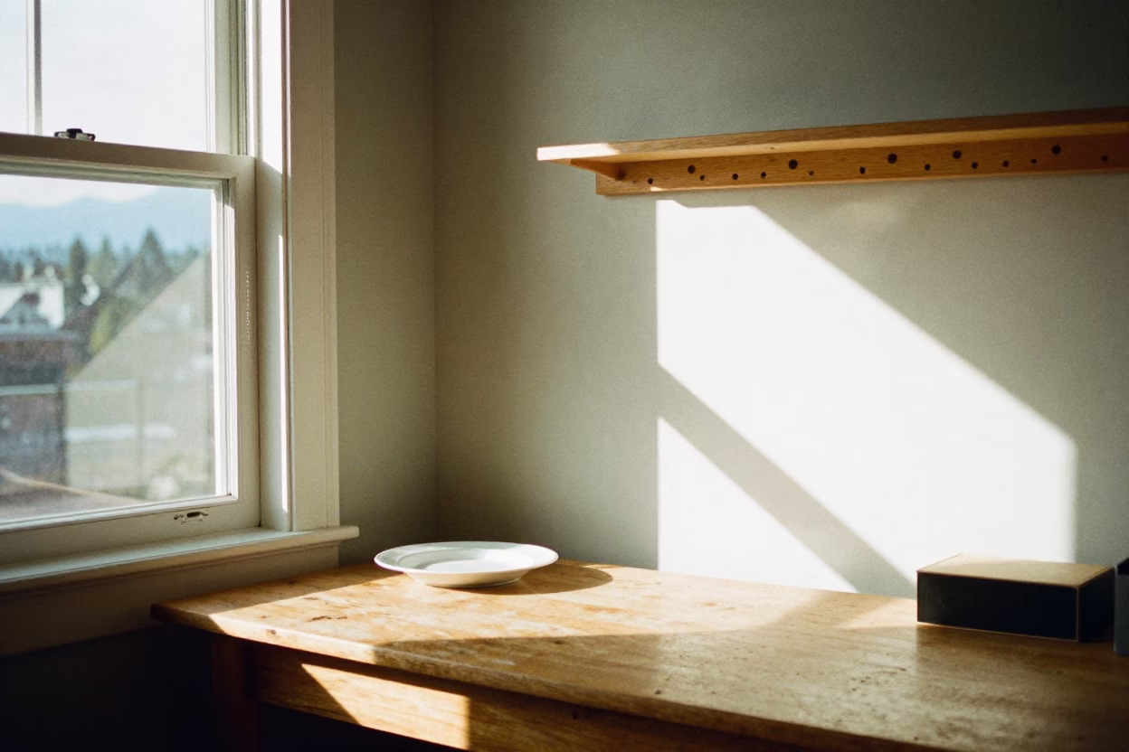 Vancouver Midmorning Light at Bright Midmorning Light in in Vancouver, British Columbia, Canada