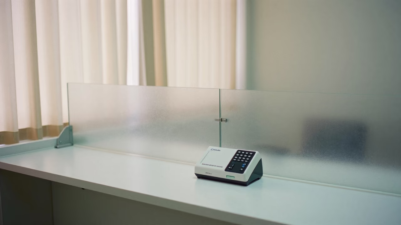 Vein Finder Charger Stand Clinic Exam Room Nacala in inside a clinic exam room in Nacala