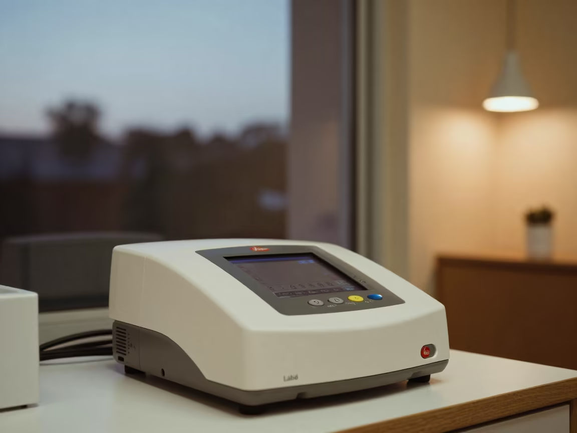 Vein Finder Charger Stand in Labé Clinic in inside an imaging suite near Labé
