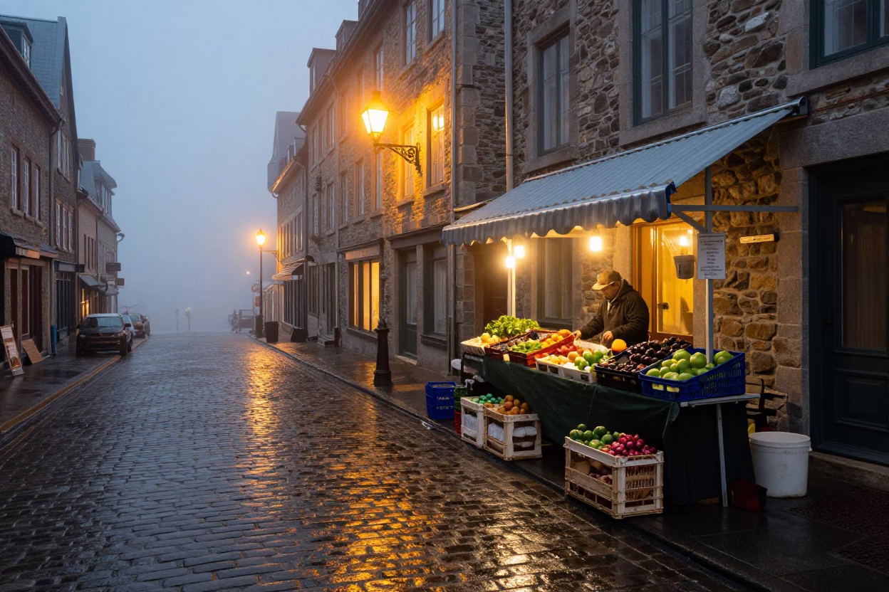 Vendor Arrangement in Quebec City in in Quebec City, Quebec, Canada