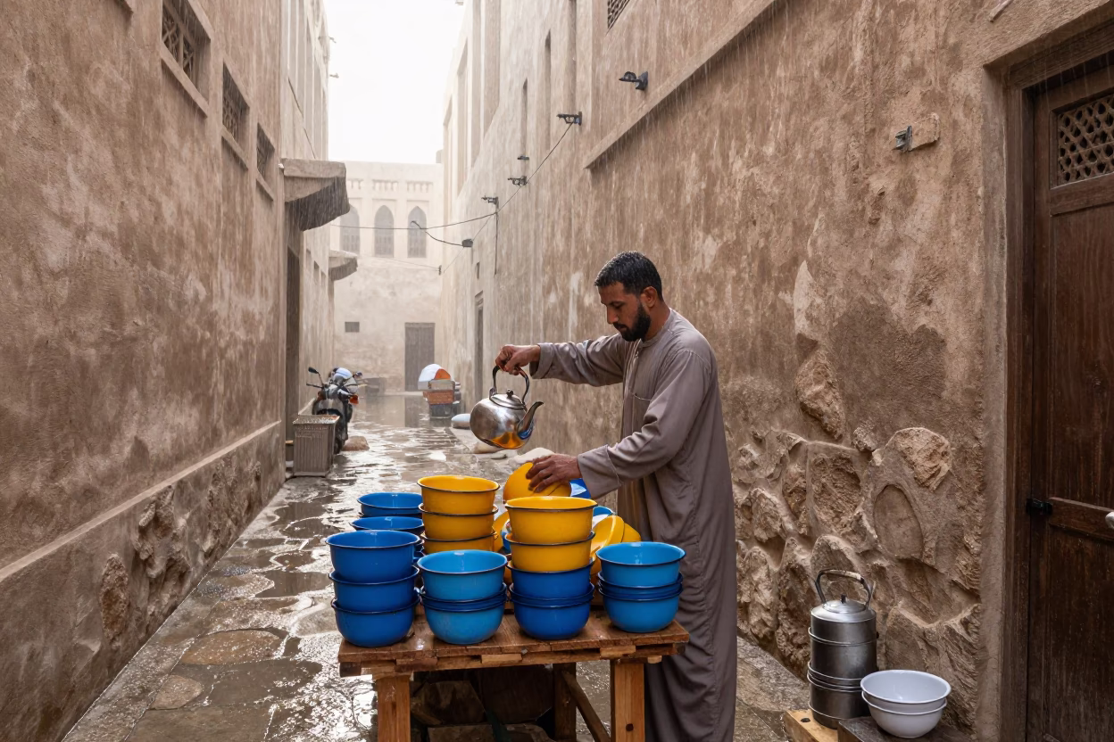 Vendor at First Light in Muscat in in Muscat, Oman