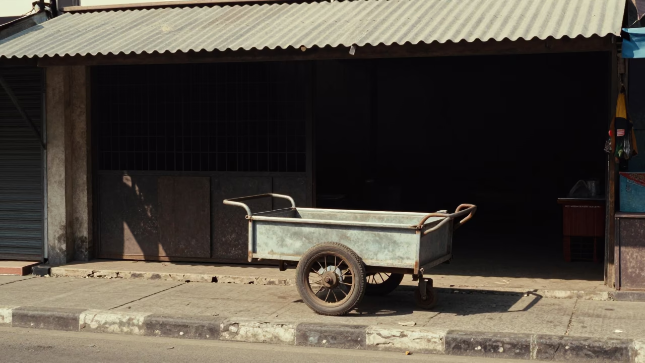 Vendor at Flat Noon Light in Surabaya in in Surabaya, Indonesia