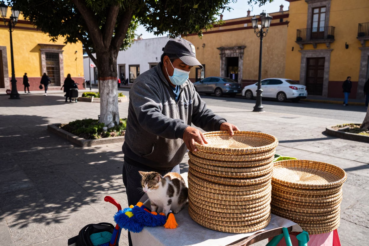 Vendor at Noon Light in Guadalajara in in Guadalajara, Mexico