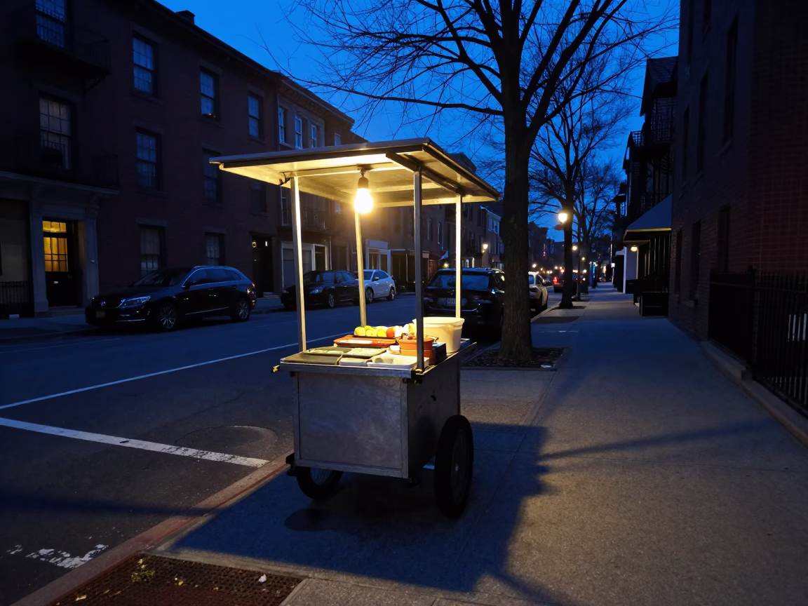 Vendor Cart in Boston in in Boston, Massachusetts, United States