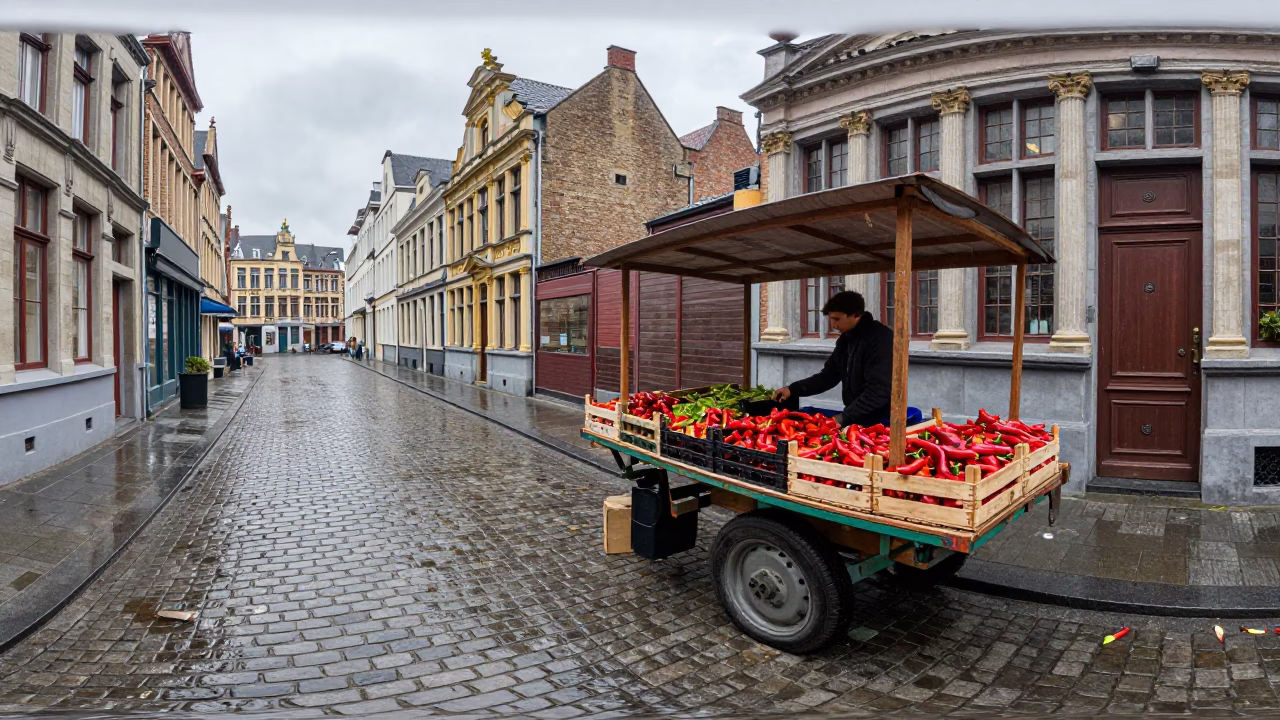 Vendor Cart in Brussels in in Brussels, Belgium
