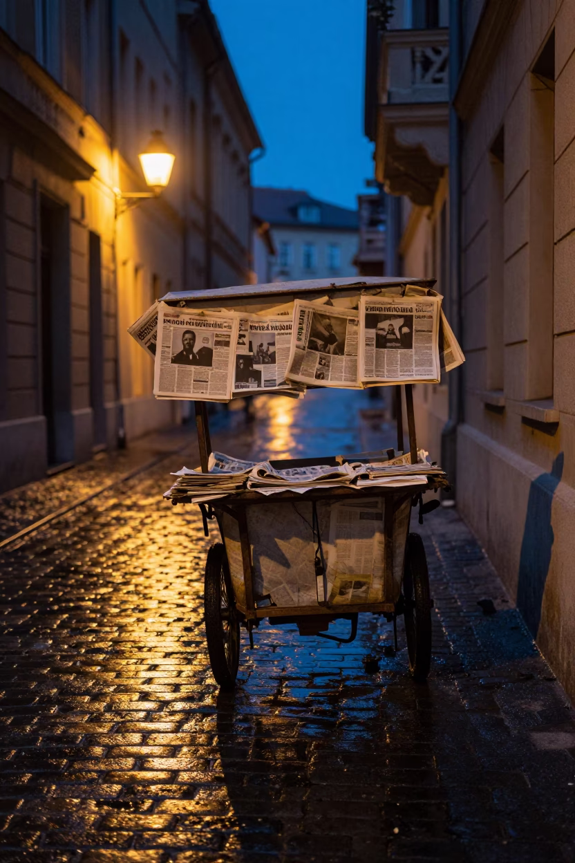 Vendor Cart in Budapest in in Budapest, Hungary