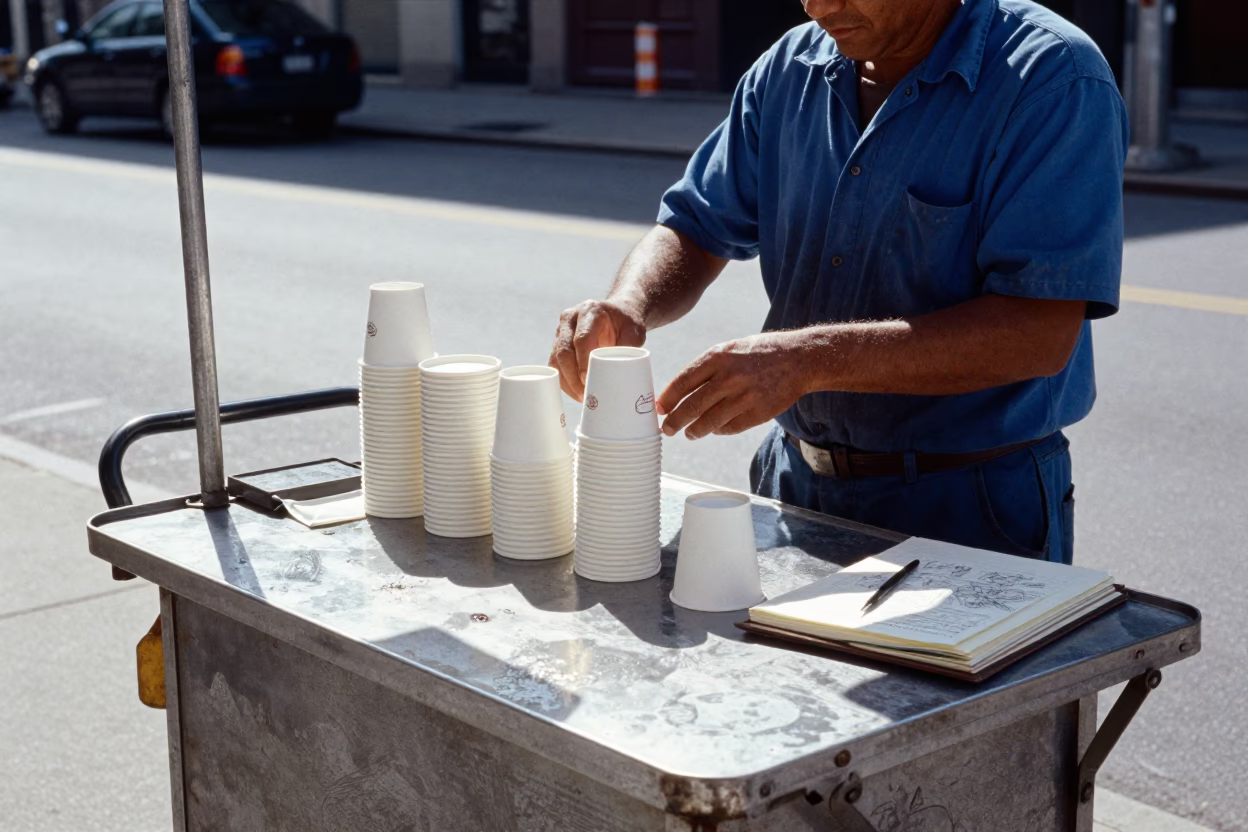 Vendor Cart in Chicago in in Chicago, Illinois, United States
