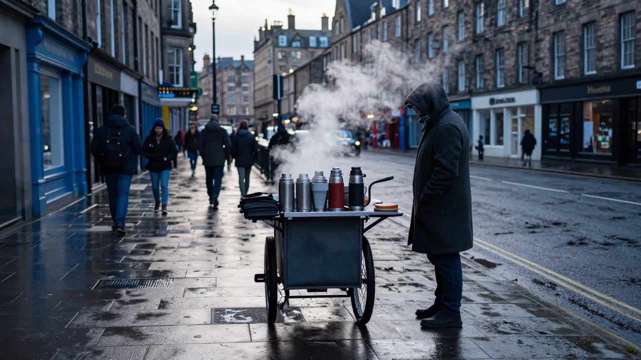Vendor Cart in Edinburgh in in Edinburgh, United Kingdom