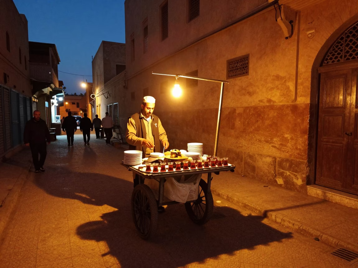 Vendor Cart in Fez in in Fez, Morocco