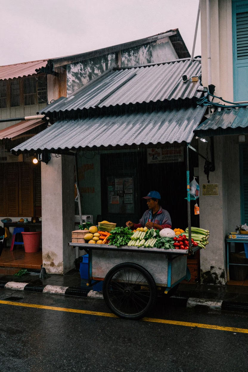 Vendor Cart in George Town in in George Town, Malaysia