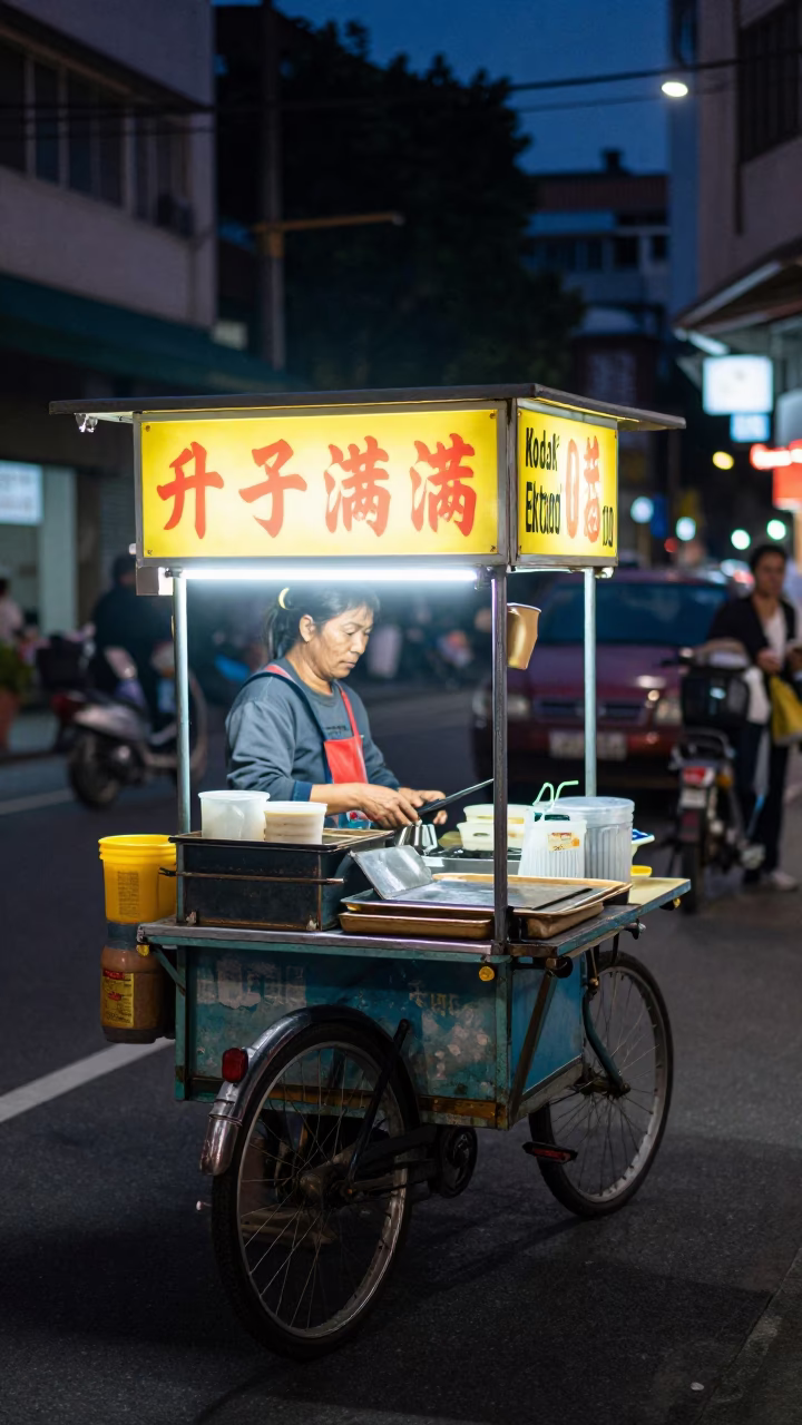 Vendor Cart in Kaohsiung in in Kaohsiung, Taiwan
