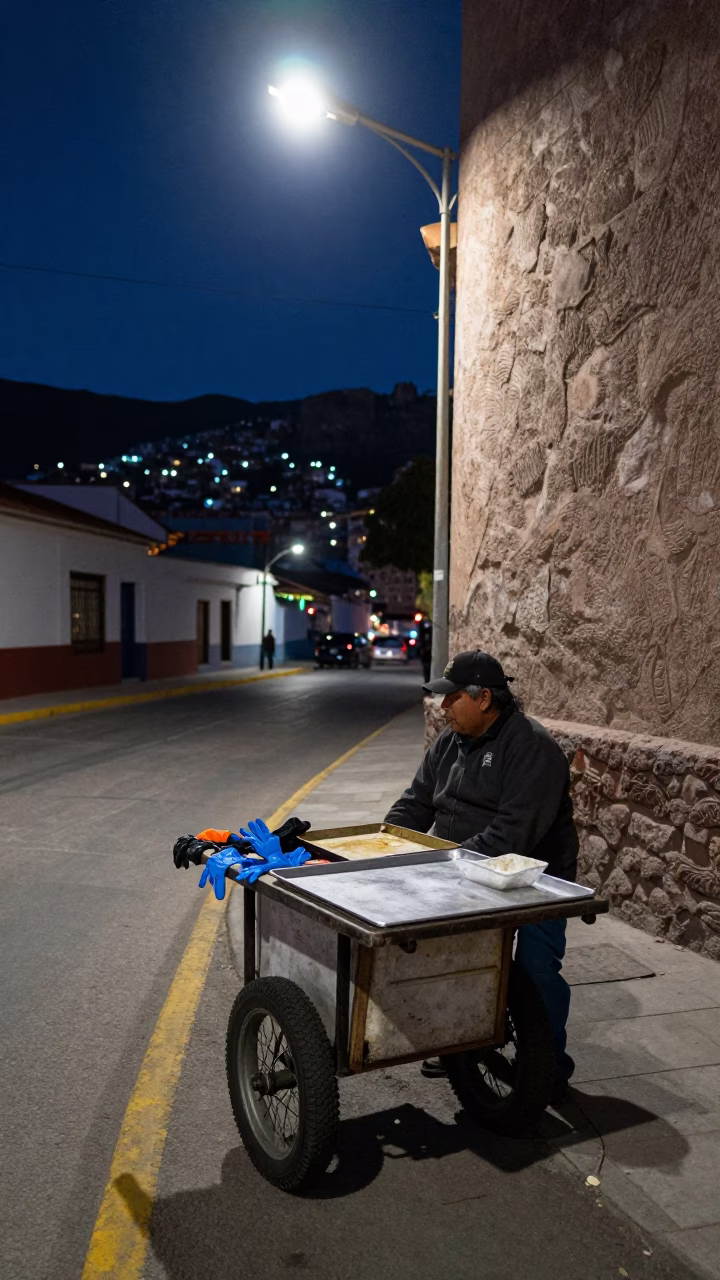 Vendor Cart in La Paz in in La Paz, Bolivia
