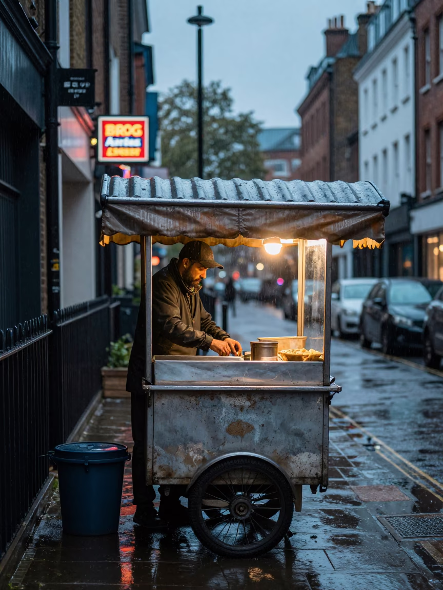 Vendor Cart in London in in London, United Kingdom