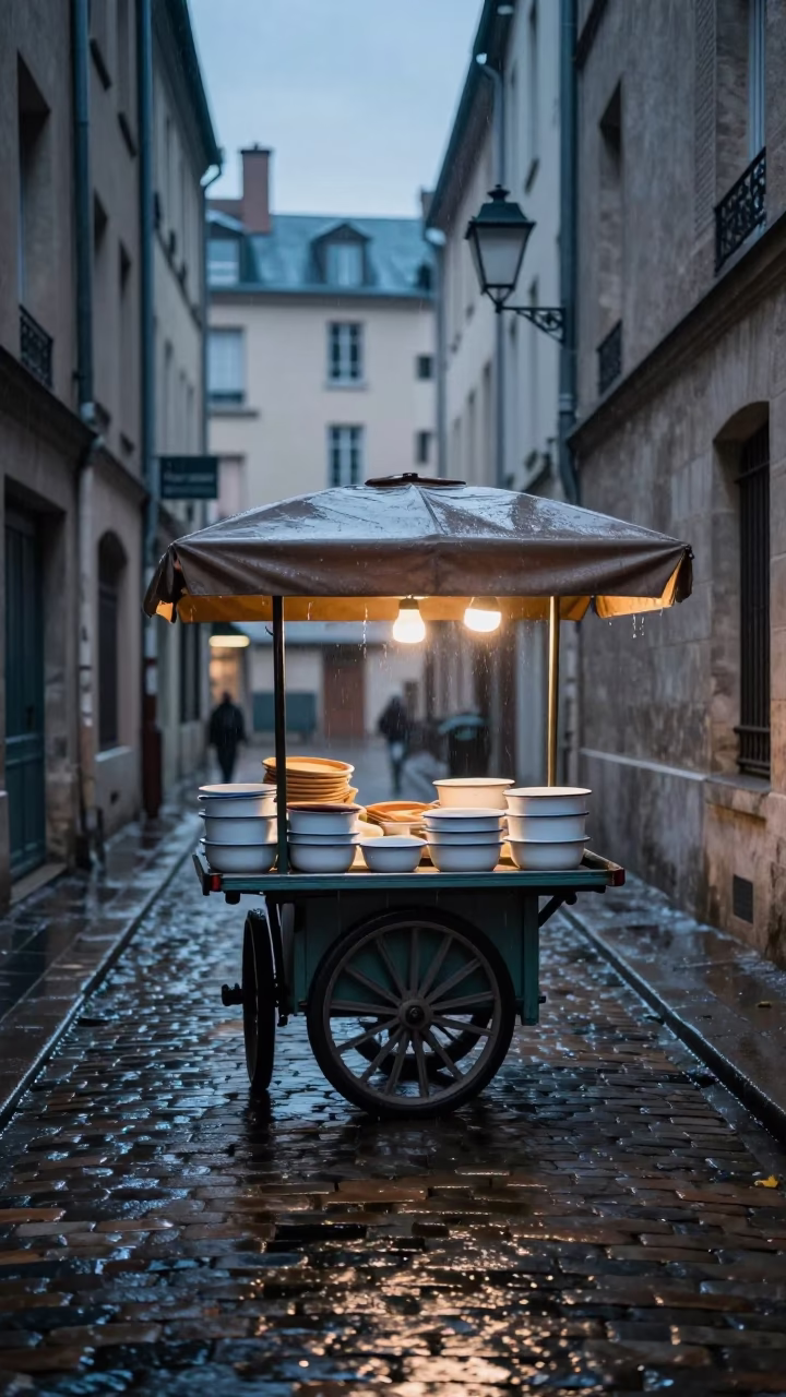 Vendor Cart in Lyon in in Lyon, France