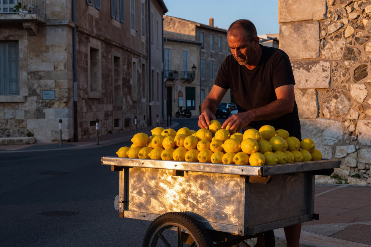 Vendor Cart in Marseille in in Marseille, France
