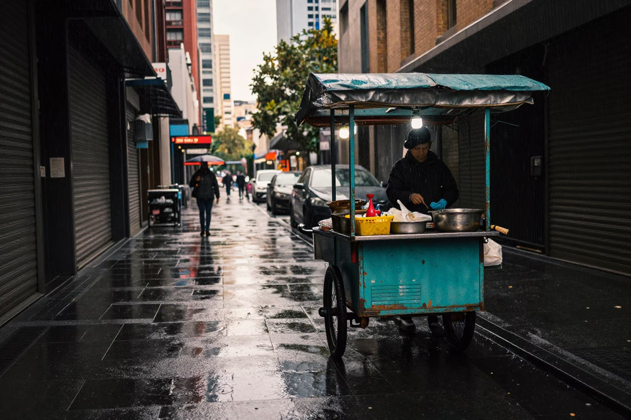 Vendor Cart in Melbourne in in Melbourne, Victoria, Australia