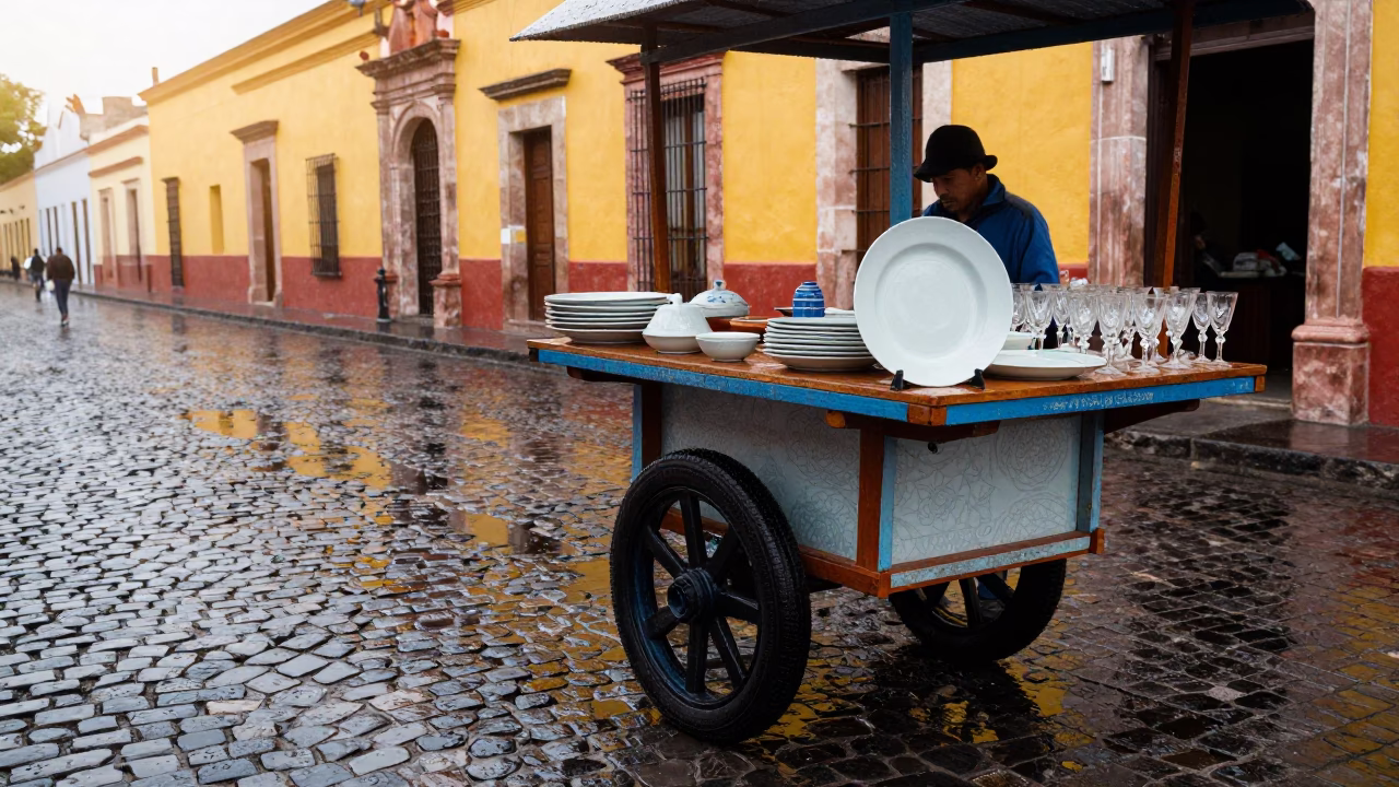 Vendor Cart in Merida in in Merida, Mexico