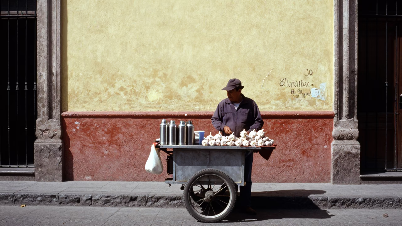 Vendor Cart in Mexico City in in Mexico City, Mexico