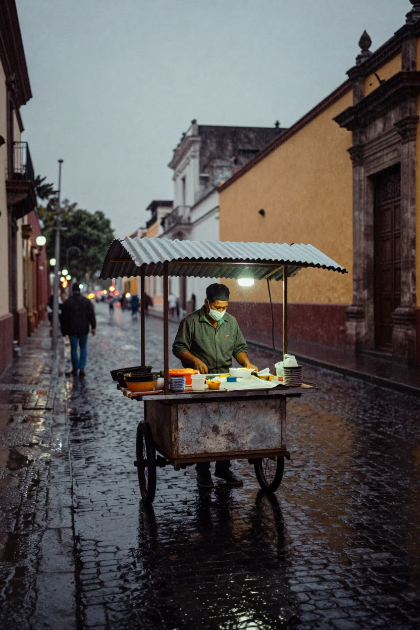Vendor Cart in Mexico City in in Mexico City, Mexico