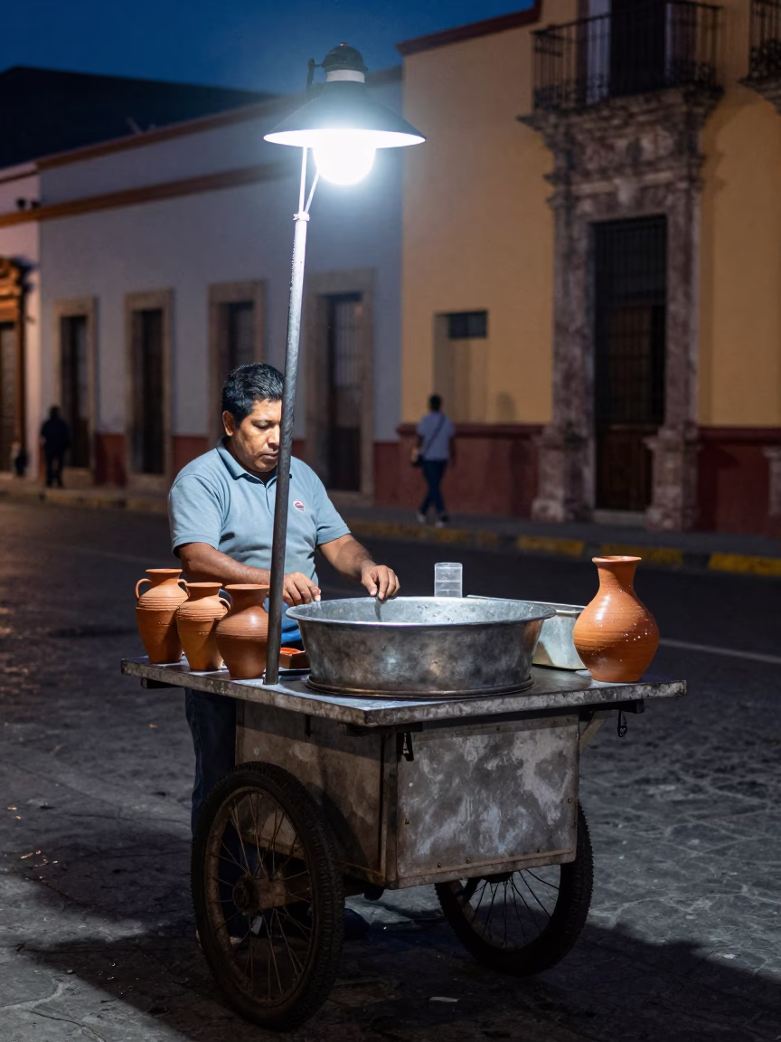 Vendor Cart in Oaxaca in in Oaxaca, Mexico