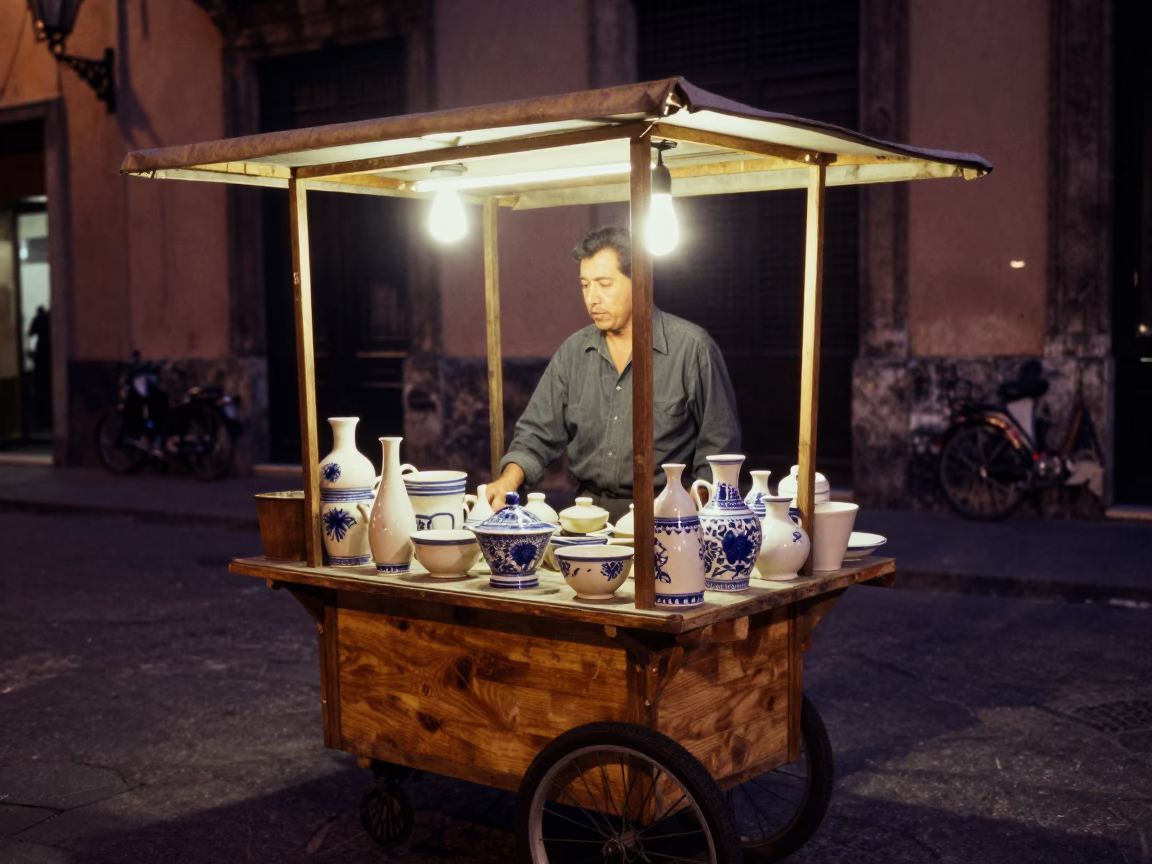Vendor Cart in Palermo in in Palermo, Italy